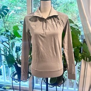 PINK Victoria's Secret Light Gray Quarter-Zip Sweatshirt